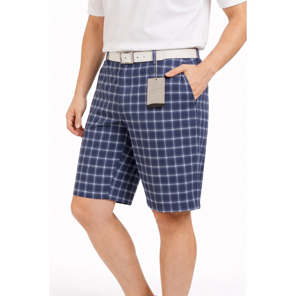 NWT Greg Norman Signature Series Plaid Golf Shorts - 38 Waist - Picture 4 of 9
